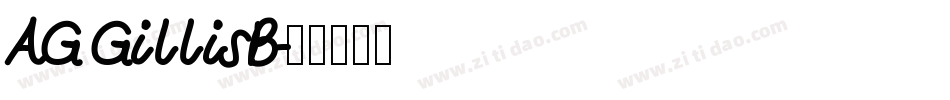 AG GillisB字体转换